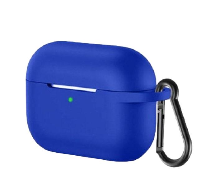 Чохол силіконовий Носо з карабіном для навушників Синій (11073498)