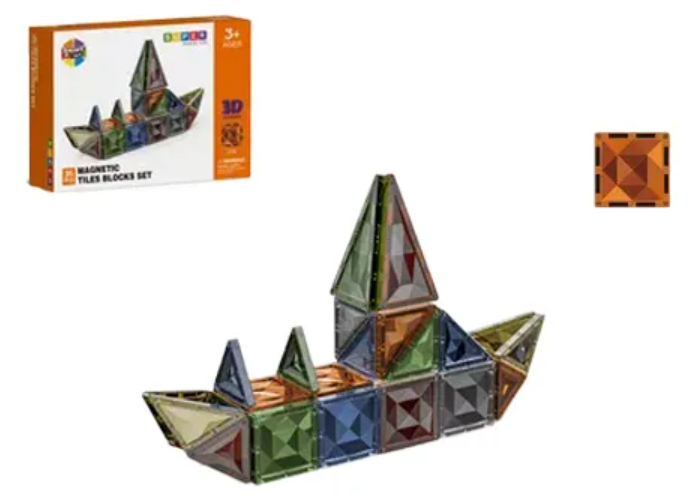 Конструктор магнитный 3D Кораблик с большими деталями 35 деталей (2702788777) - фото 4 Конструктор магнитный 3D Кораблик с большими деталями 35 деталей (2702788777) - фото 4