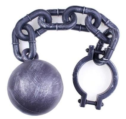 Реквізит для Геловіну з вантажем на ноги для в'язнів 21 см (VA-1129441911)