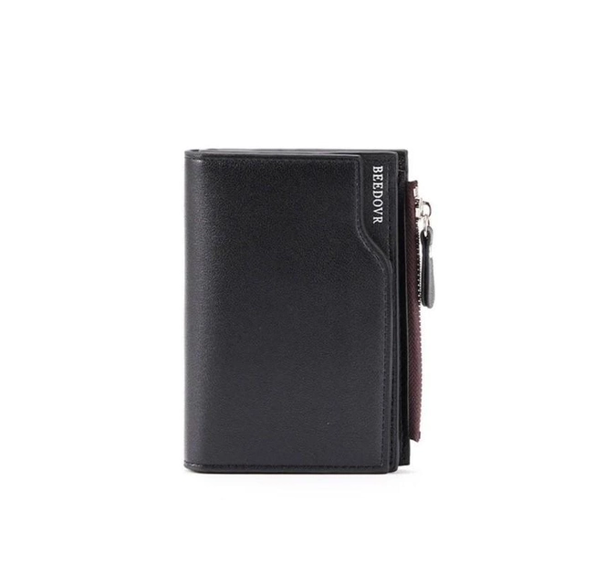 Портмоне мужское Beedovr экокожа 10х12х1,5 см Черный (11249) - фото 1