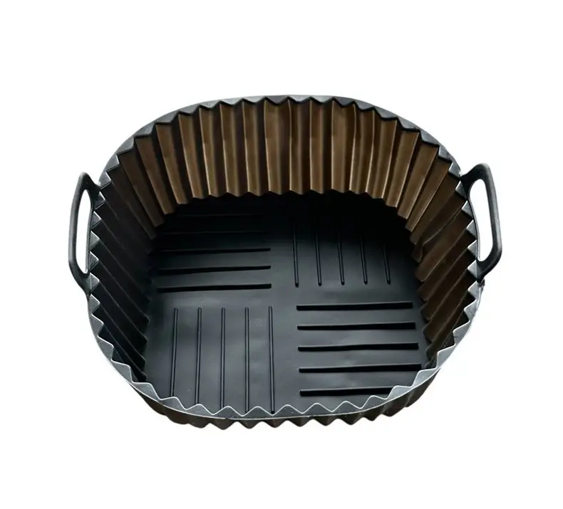 Форма для аэрогриля квадратная силиконовая 19151 22х22х7 см Черный (8-18-5123706)