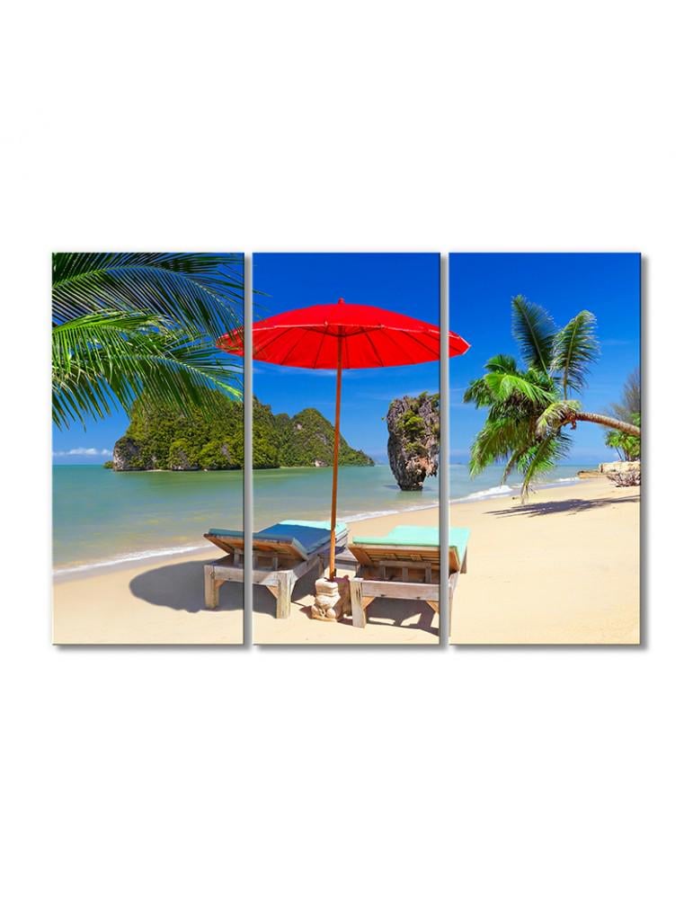 Картина модульная Таиландский отдых 3 модуля 120x180 см