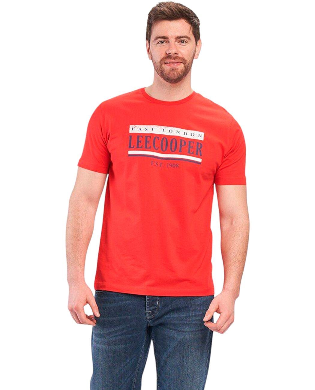 Футболка мужская Lee Cooper 10196389.R31 M Красный (4894534352416)