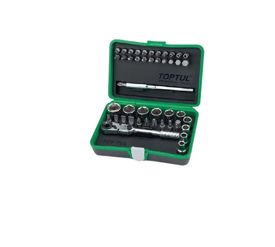 Набор инструментов Toptul и головок с трещоткой 1/4" 45 шт. (GADW4502)
