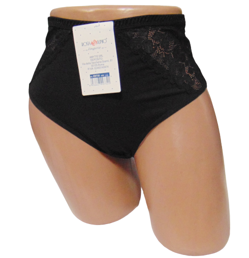 Женские трусики хлопковые Rosa Junio 9732 XL Черный (1726316832)