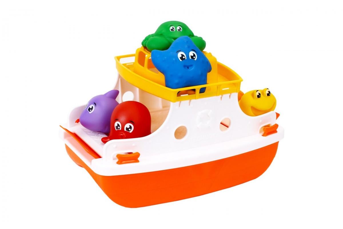 Іграшка дитяча ТехноК Пором з морськими мешканцями з пластику 27х17х16 см Різнокольоровий (150-98-TH7938) - фото 2 Іграшка дитяча ТехноК Пором з морськими мешканцями з пластику 27х17х16 см Різнокольоровий (150-98-TH7938) - фото 2