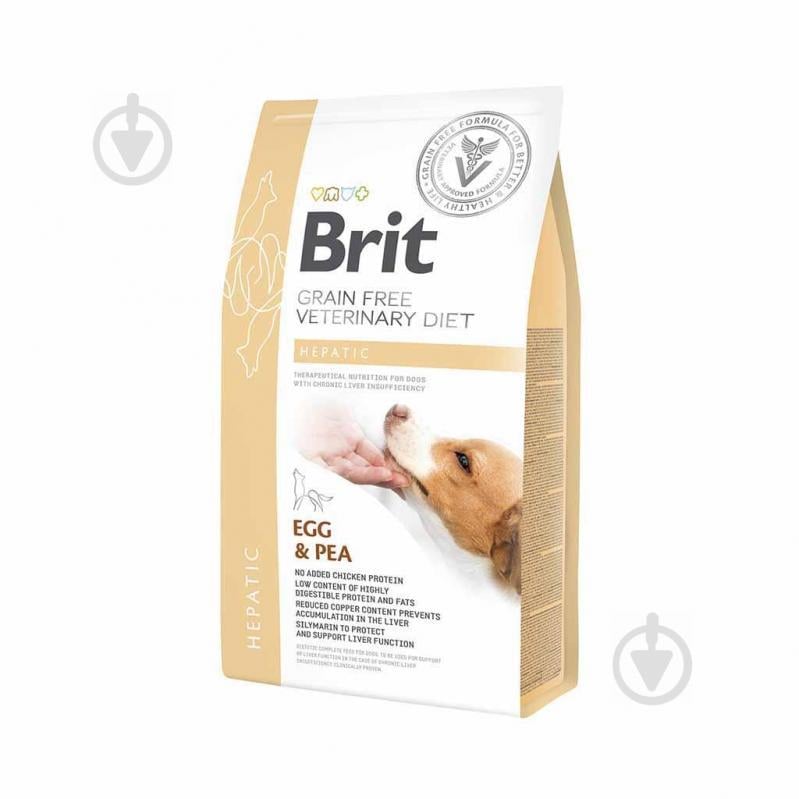 Сухий корм для дорослих собак при хворобі печінки Brit VetDiets Hepatic 2 кг