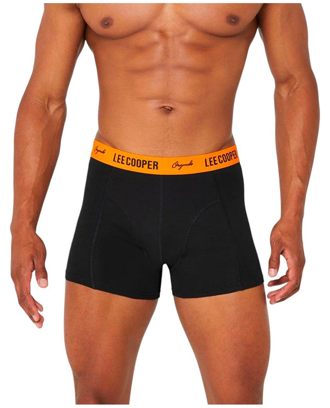 Трусы-боксеры мужские Lee Cooper 42261140ORANGE 3XL Черный с оранжевым поясом (2422611405508)
