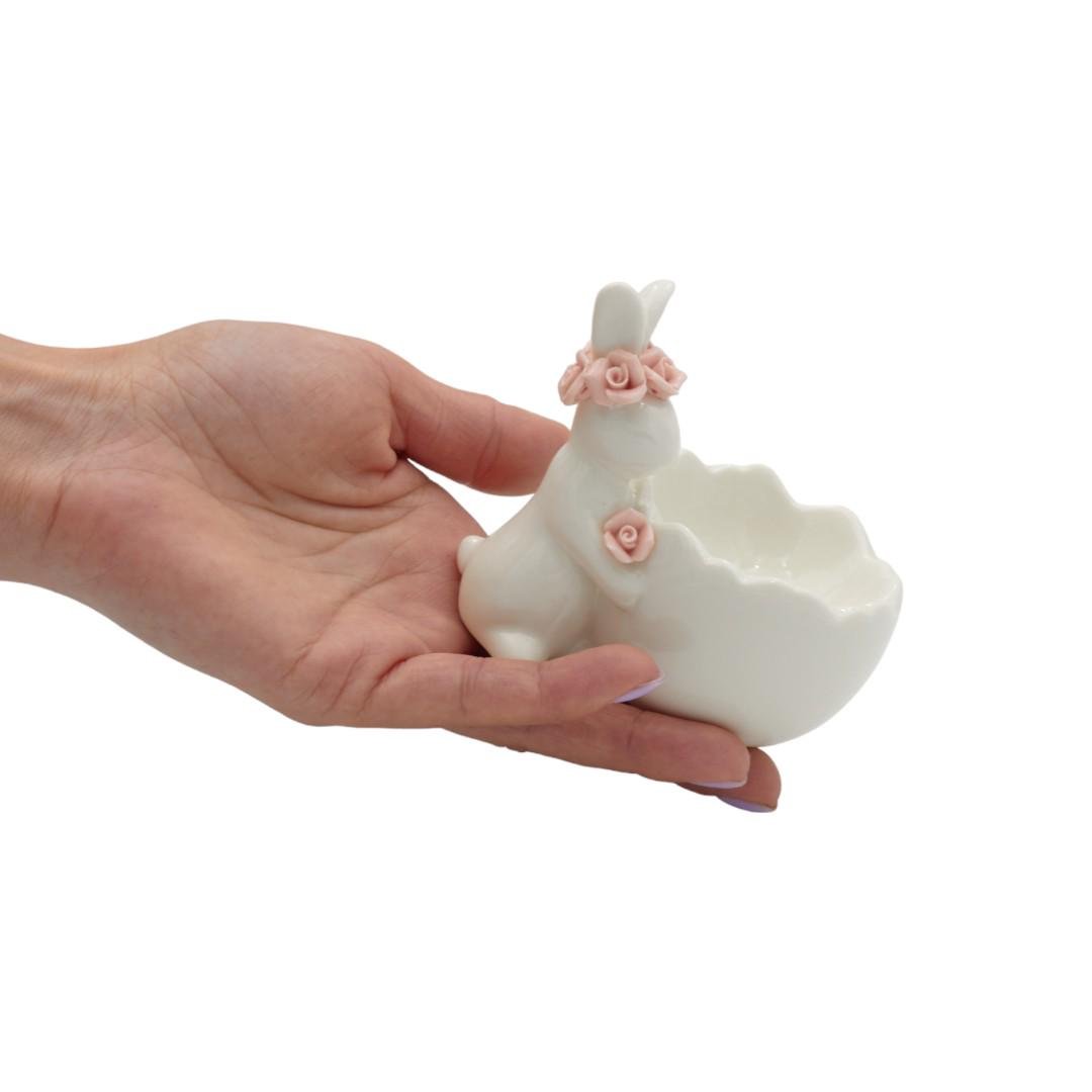 Подставка для яйца Зайка с цветами (01_P0202021276) - фото 4
