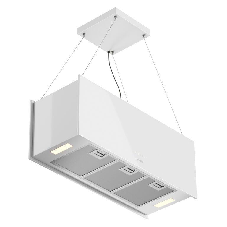 Вытяжка островная кухонная Klarstein Chandelier L 90 см Белый