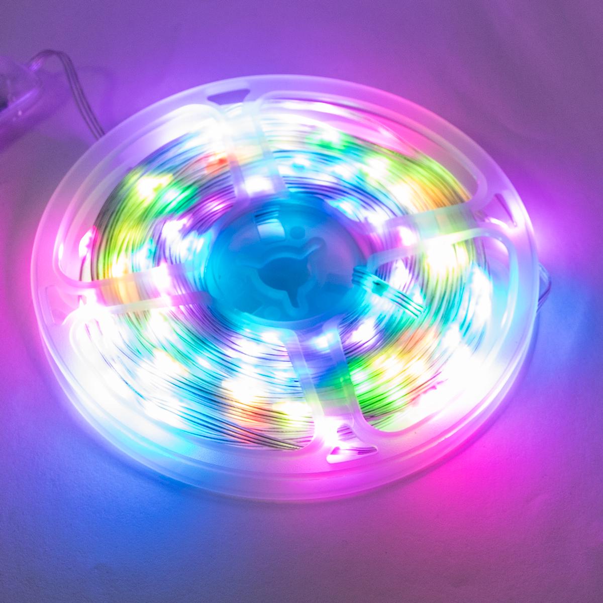 Світлодіодна стрічка APP з пультом 5 В 10 м (1010762-White) - фото 4 Світлодіодна стрічка APP з пультом 5 В 10 м (1010762-White) - фото 4