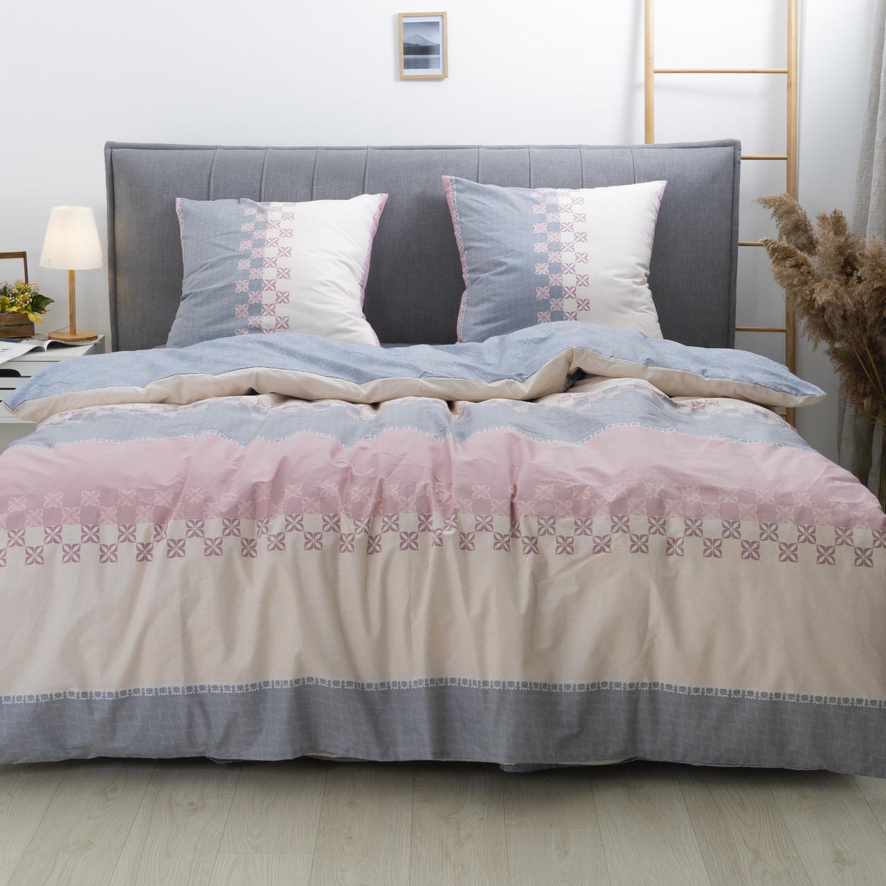 Постельное белье Viluta 24250 ранфорс с простыней на резинке евро (22275)