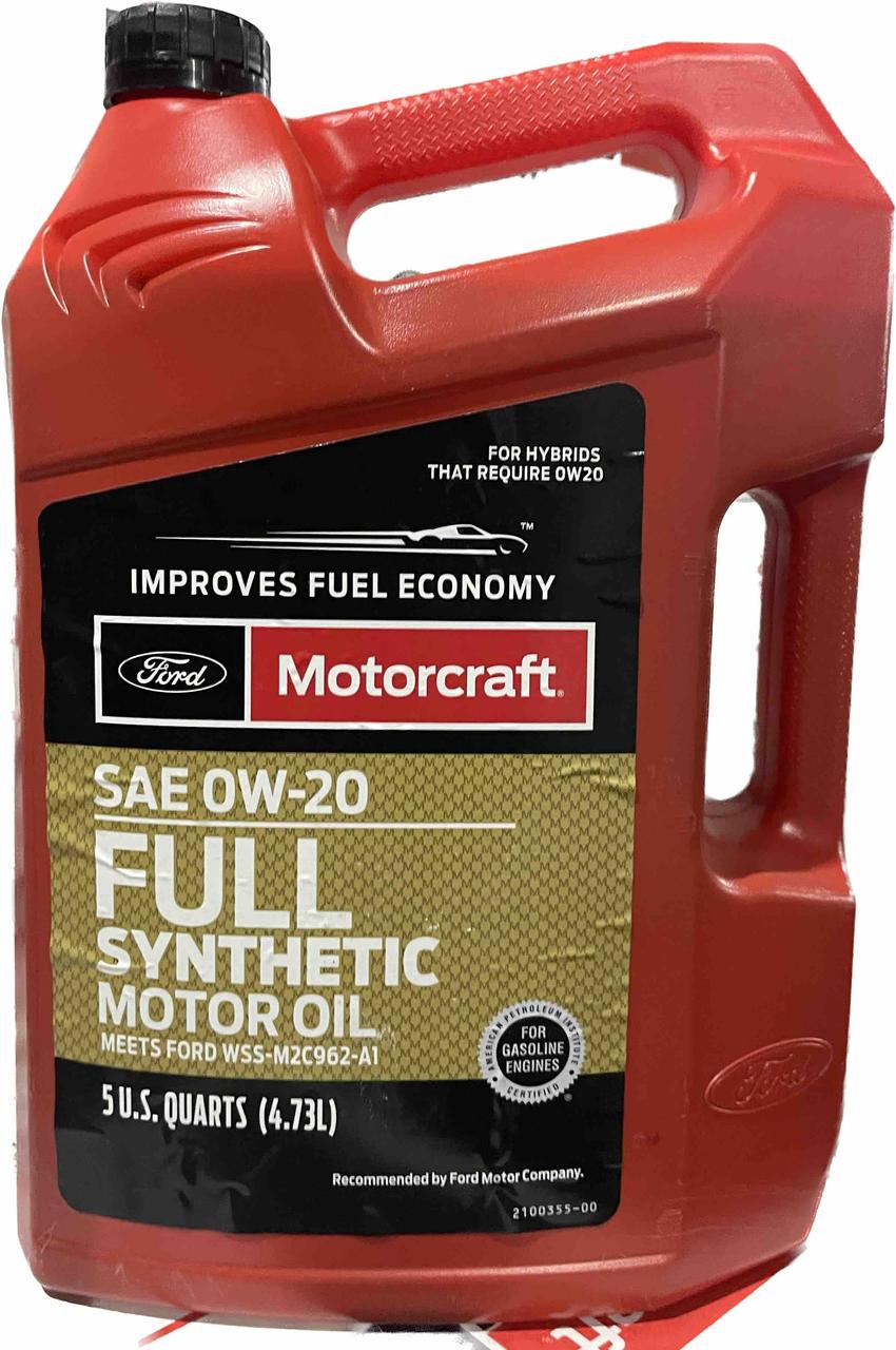 Моторное масло Ford Motorcraft Full Synthetic 0W-20 4,730 л (XO0W205QFS)