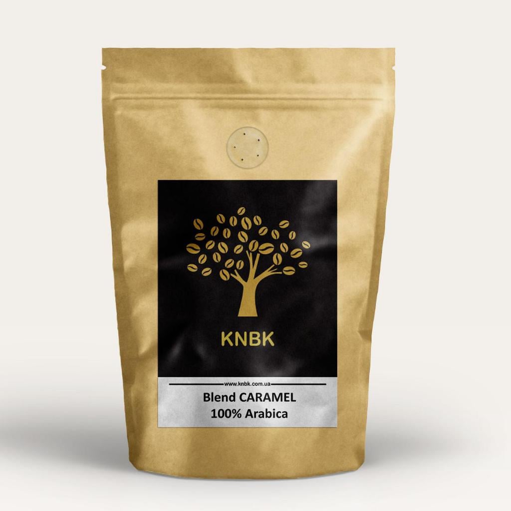 Кофе свежеобжаренный купаж сортов knbk caramel арабика 100% 500 г (168-65145)