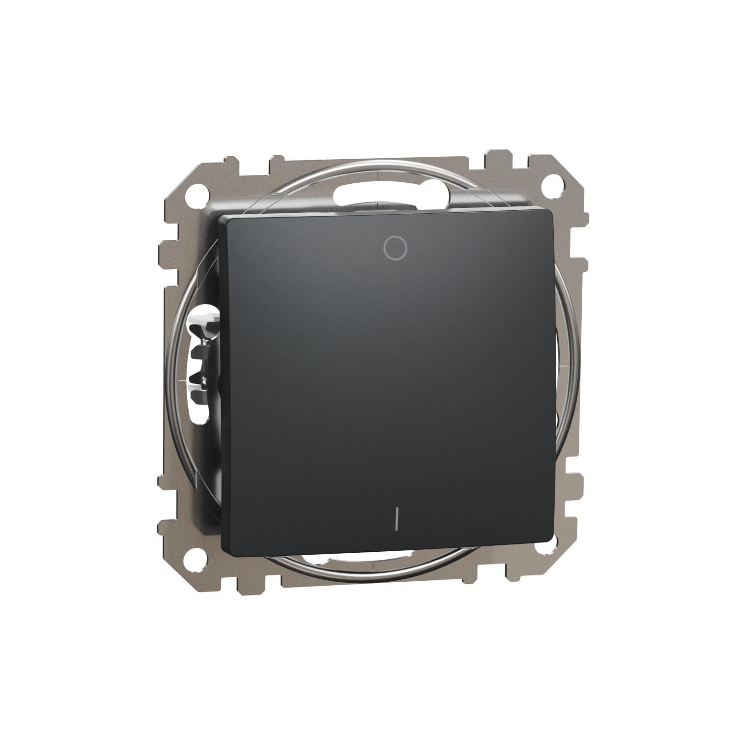 Выключатель одноклавишный двухполюсный Schneider Electric Sedna Design Черный (SDD114102) Выключатель одноклавишный двухполюсный Schneider Electric Sedna Design Черный (SDD114102)