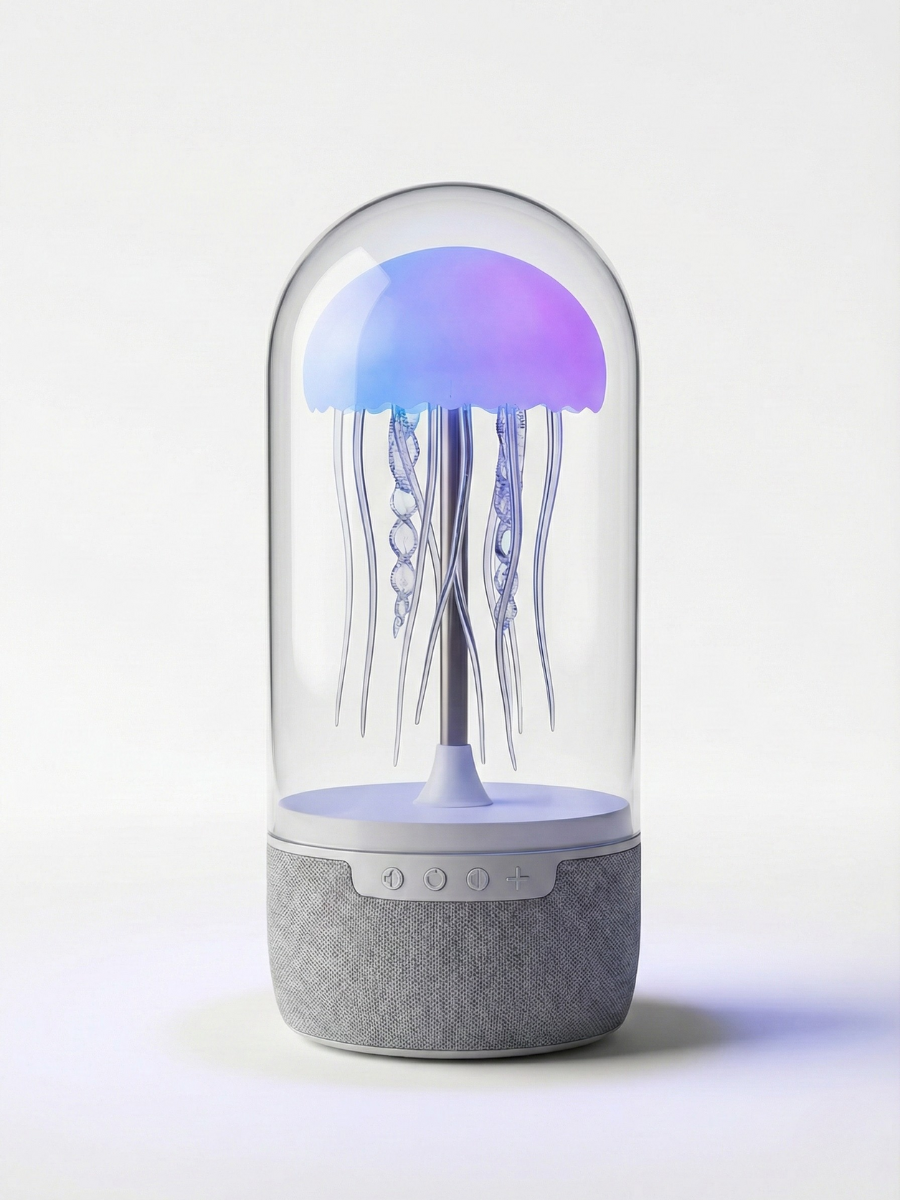 Портативная колонка Медуза Bluetooth RGB с LED-подсветкой 7 цветов Белый (2082387841)