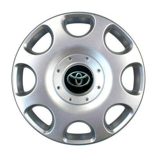 Ковпаки автомобільні SKS 208 R14 з логотипом Toyota 4 шт. Сріблястий Ковпаки автомобільні SKS 208 R14 з логотипом Toyota 4 шт. Сріблястий