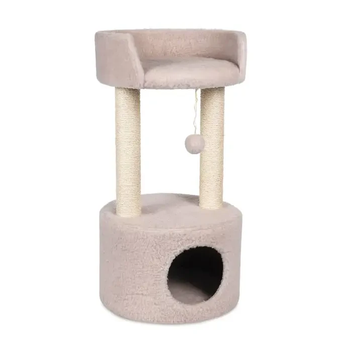 Дряпка Природа з будиночком Вежа Бежевий (PR241234)