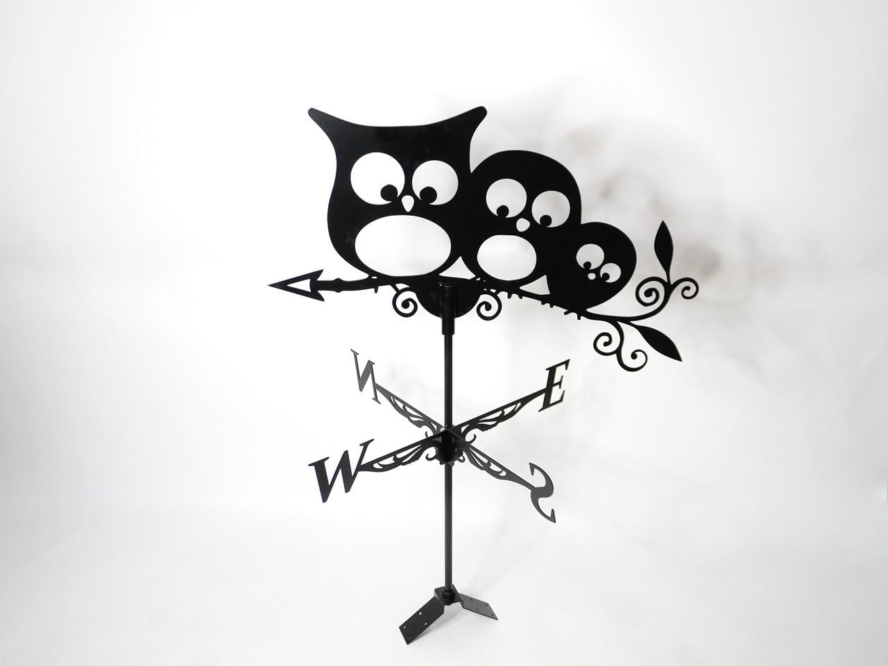 Флюгер большой на крышу Совушки на на высокий дом 130x90 см (1192435)