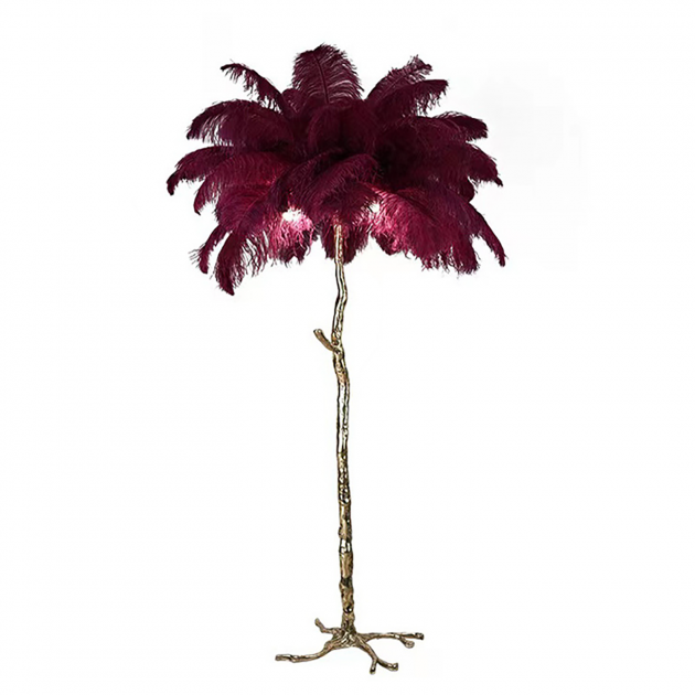 Торшер Arte Lamp A3394FL-3 Gold/Burgundy (11021139)