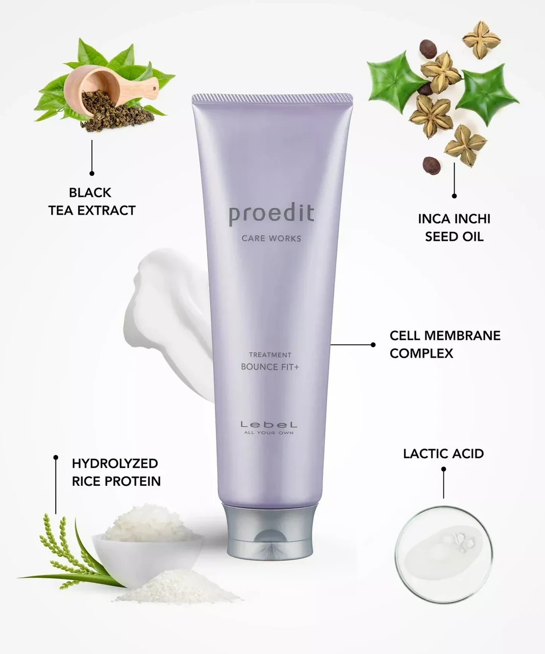 Маска восстанавливающая Lebel Proedit Bounce Fit Plus для сильно поврежденных волос 250 мл (2667088756) - фото 2 Маска восстанавливающая Lebel Proedit Bounce Fit Plus для сильно поврежденных волос 250 мл (2667088756) - фото 2