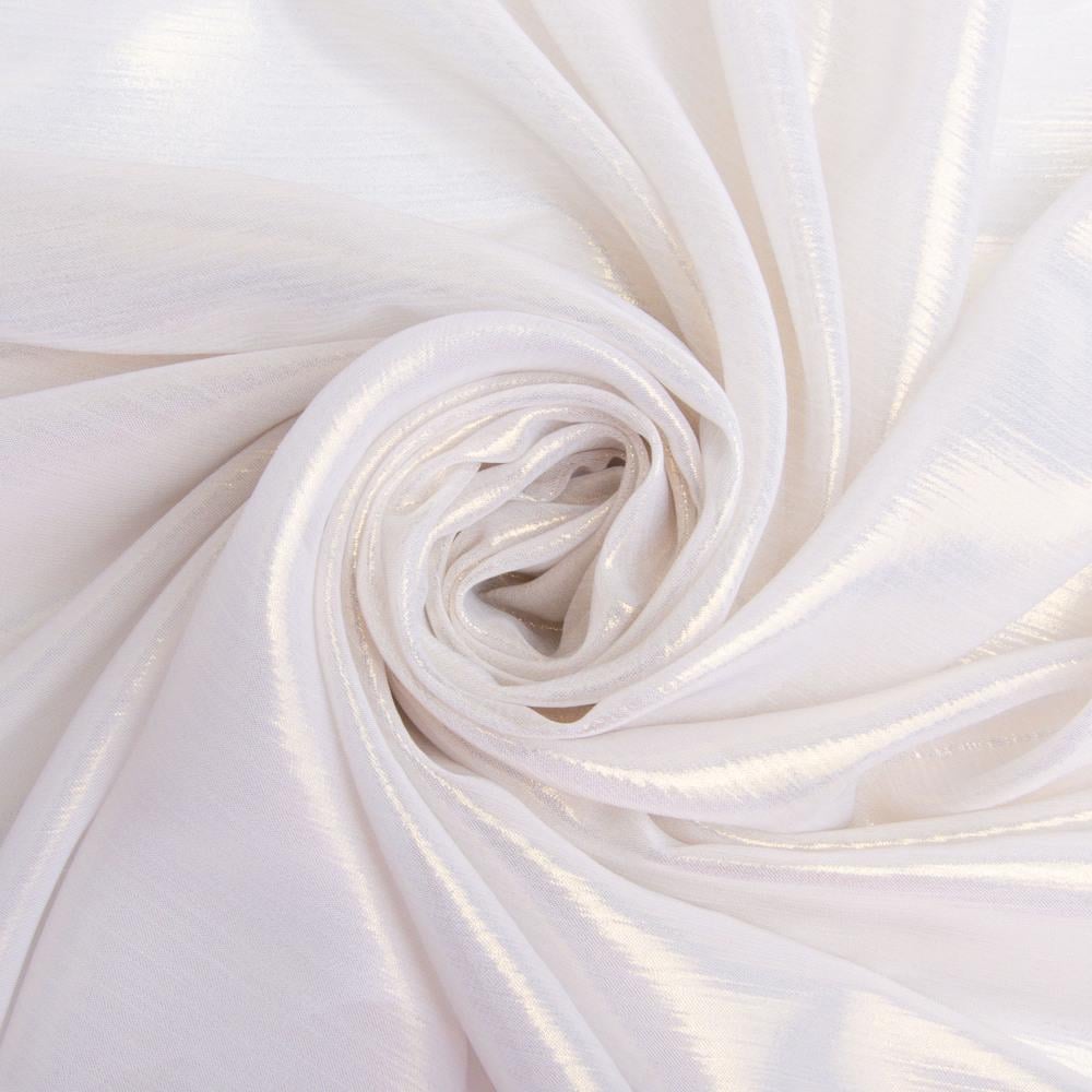 Ткань шифон стрейч с напылением Cold 55 г/м2 150 см Белый (26834)