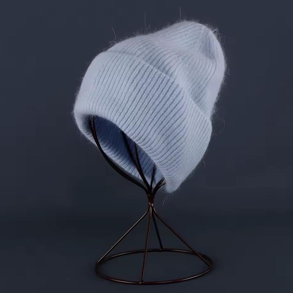 Шапка женская зимняя из ангорки Голубой (TA0086_1) - фото 2 Шапка женская зимняя из ангорки Голубой (TA0086_1) - фото 2