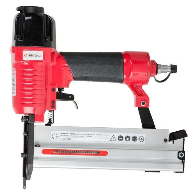 Пневмостеплер Intertool PT-1612 комбинированный под скобу и гвозди