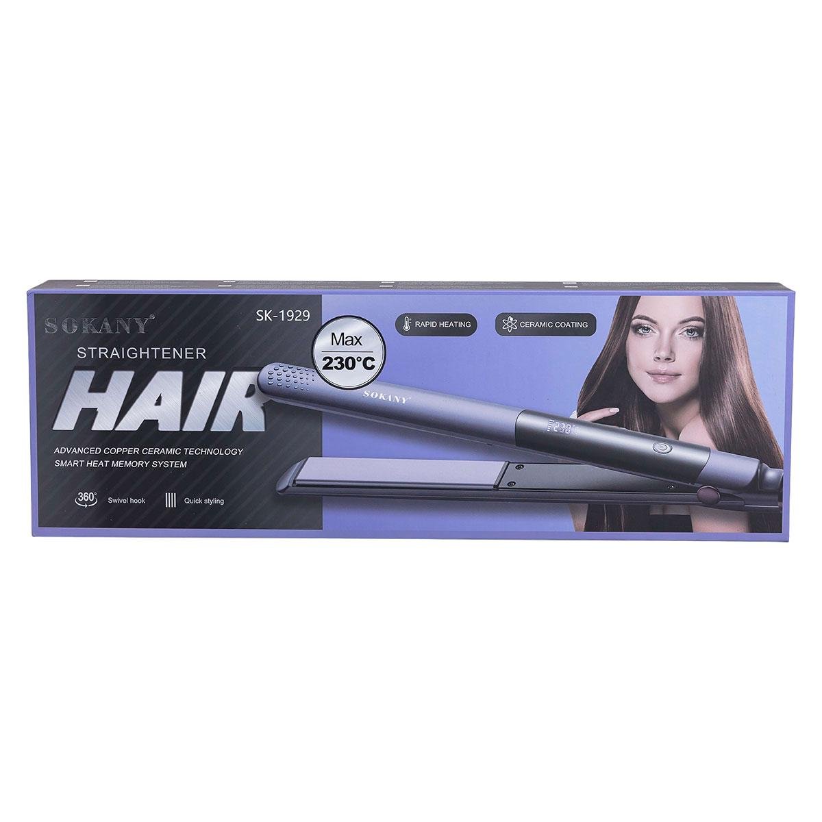 Праска для волосся Sokany для вирівнювання та завивки 50 Вт до 230 градусів (7173) - фото 8 Праска для волосся Sokany для вирівнювання та завивки 50 Вт до 230 градусів (7173) - фото 8
