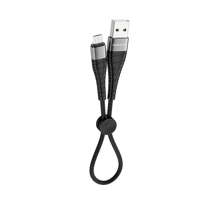 Дата кабель Borofone BX32 Munificent USB to MicroUSB 0,25 м Black