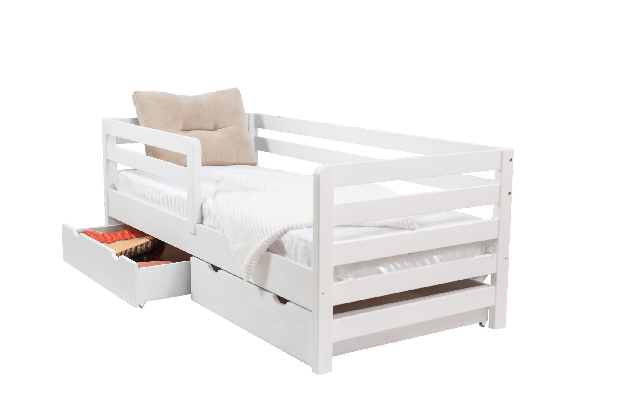 Ліжко підліткове Goydalka Aurora з шухлядою 160x80 см Білий - фото 3 Ліжко підліткове Goydalka Aurora з шухлядою 160x80 см Білий - фото 3