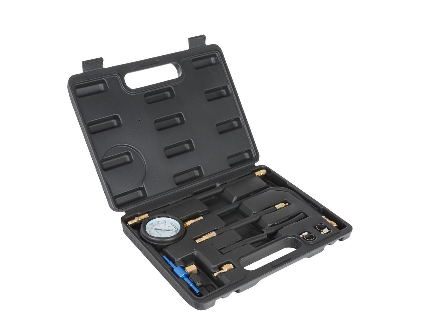 Тестер давления топливных форсунок Geko G02501 10 предметов в пластиковом кейсе