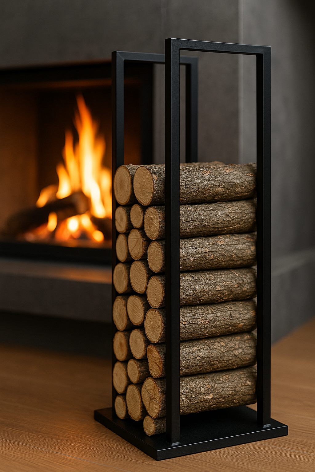 Дровниця для каміну EcoLoft IN-2877 в стилі лофт 500х300х1500 мм (31549257)