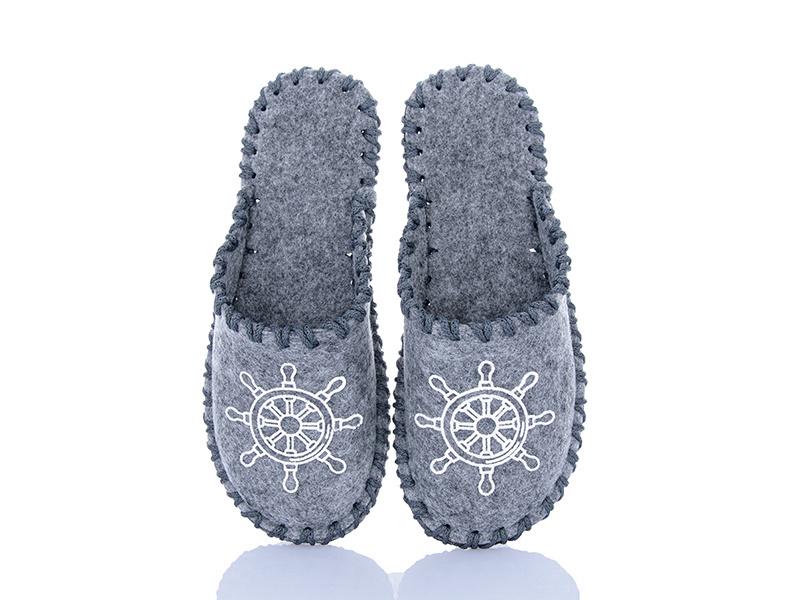 Тапочки фетровые мужские VENDS 329 р. 40-41 Серый