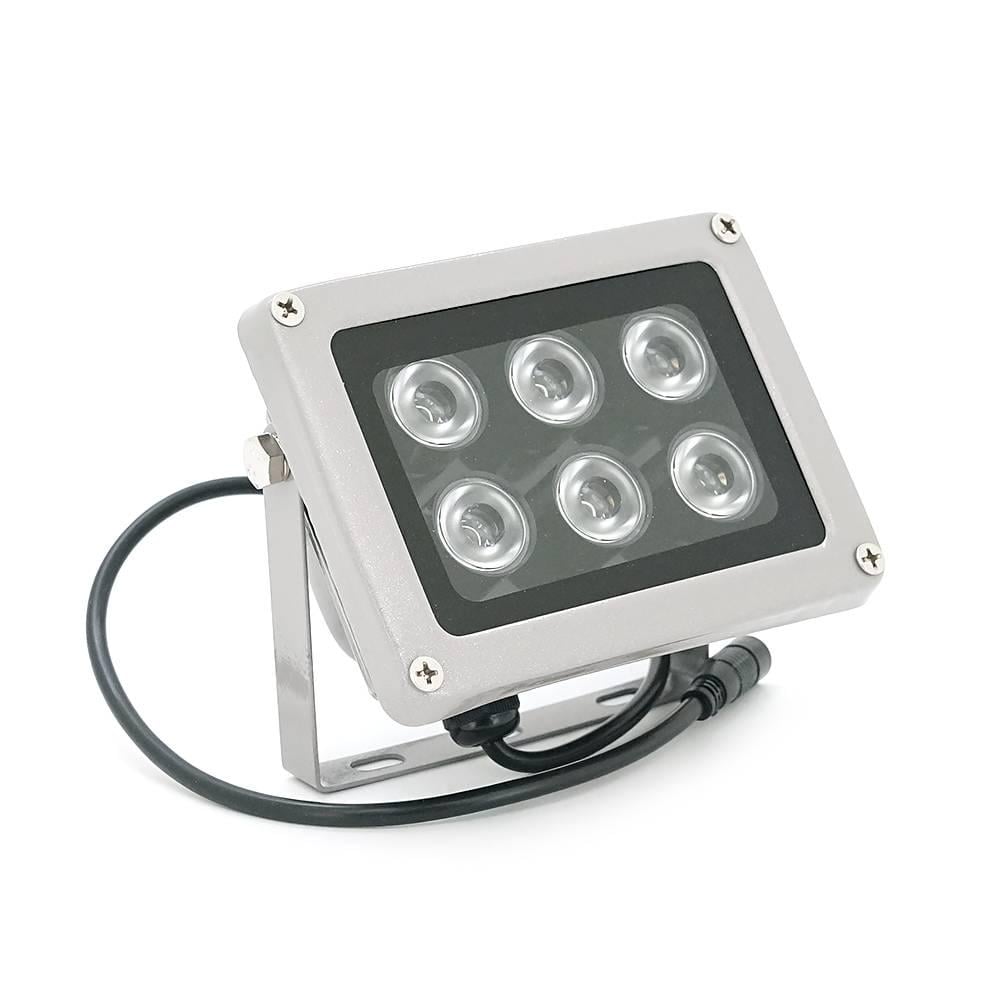 Прожектор 6012HW 12V 24W 6LED IP66 850Нм кут огляду 120° дальність до 50 м (40296)