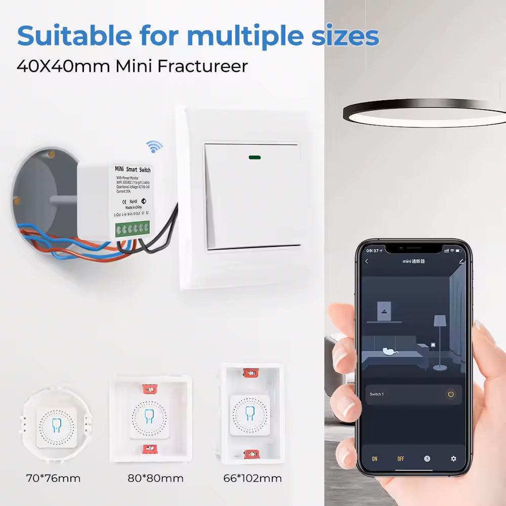 Реле розумне Tuya Smart Mini Swith 16А з WiFi модулем Smart Home 16A 100-240 В - фото 4