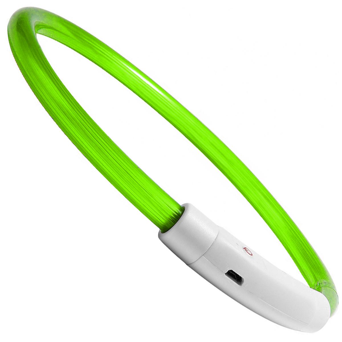 Ошейник iPets LC-01 с LED свечением L Зеленый