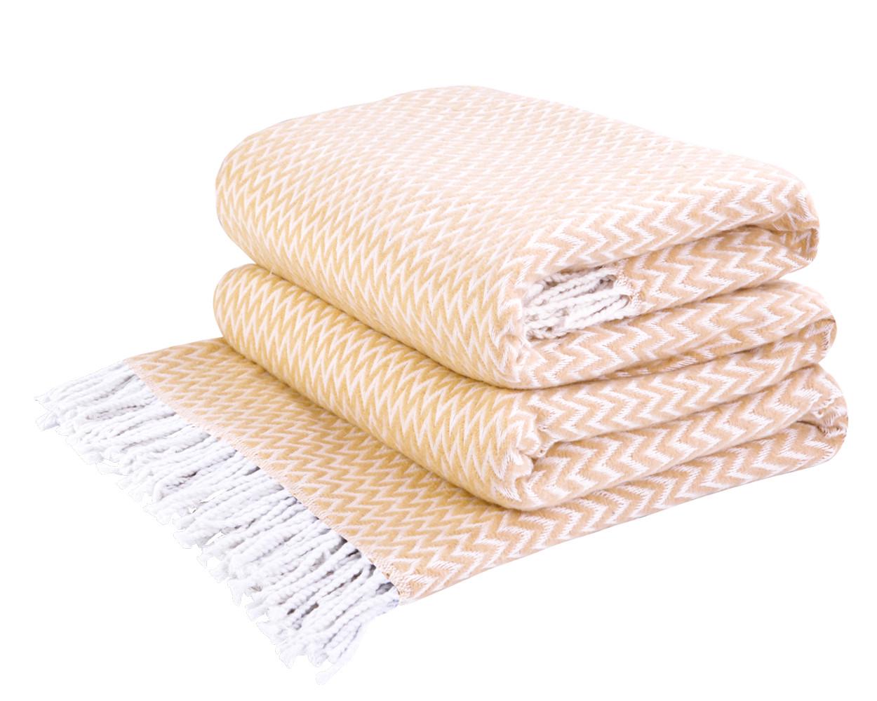 Плед хлопковый Love You Зигзаг 200x220 см (4631)