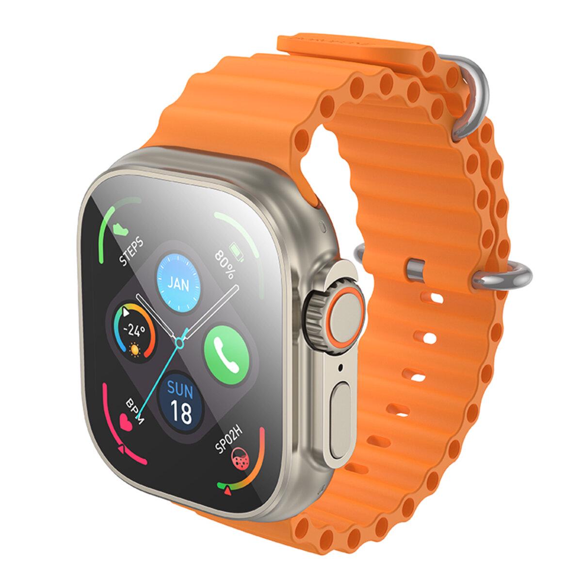 Смарт-годинник Borofone BD10 Ultra Smart Sports Watch Call Version 2.01" BT5.3 300 mAh Titanium Gold (6941991117879) - фото 2 Смарт-годинник Borofone BD10 Ultra Smart Sports Watch Call Version 2.01" BT5.3 300 mAh Titanium Gold (6941991117879) - фото 2