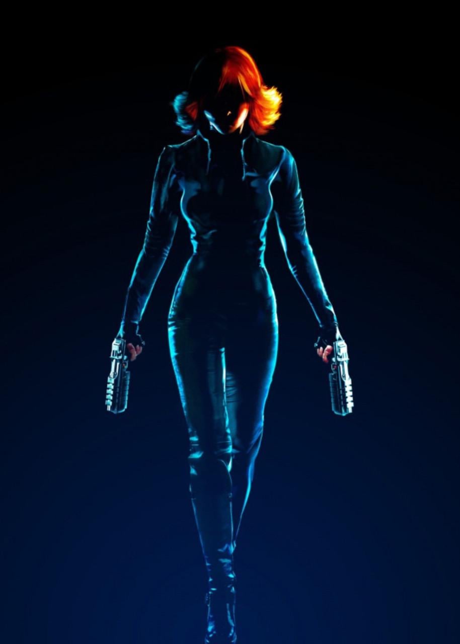 Картина GeekLand Black Widow Черная Вдова минимализм