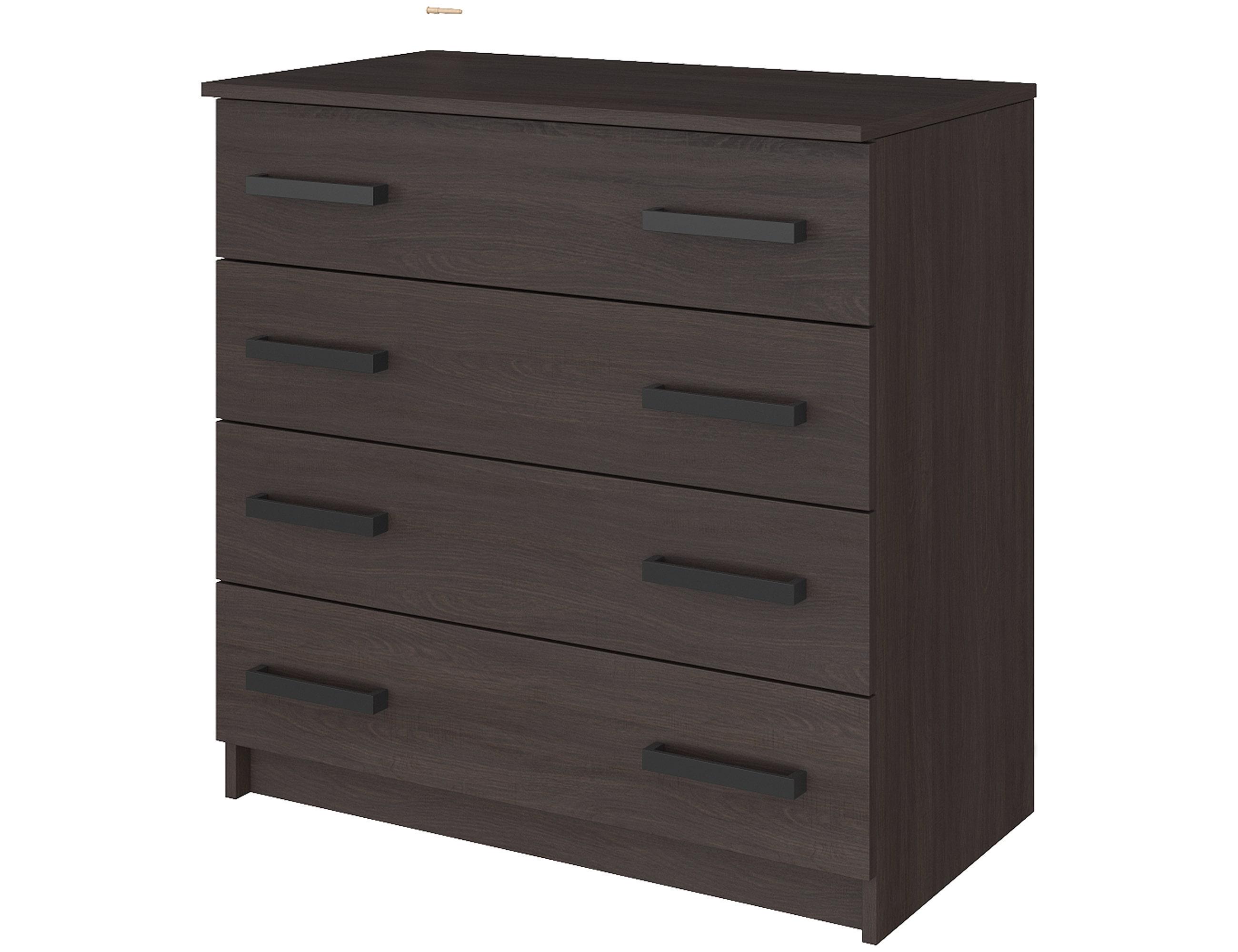 Комод в спальню MebelStar 80x45x80 см Венге темный (MBS-1036) Комод в спальню MebelStar 80x45x80 см Венге темный (MBS-1036)