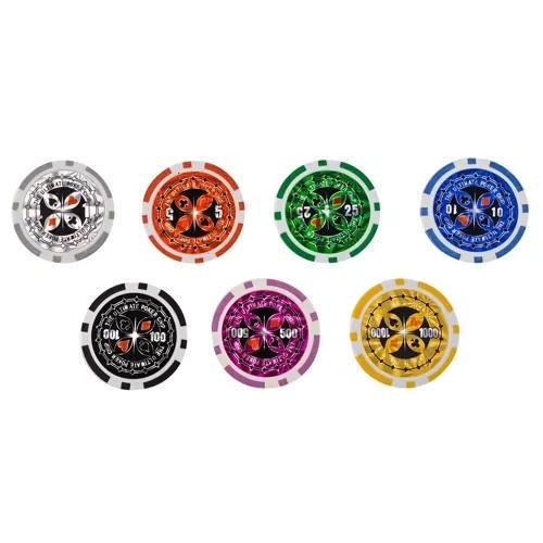 Набор для покера Polska с игровым полем блэкджек с 500 фишек в чемодане - фото 3 Набор для покера Polska с игровым полем блэкджек с 500 фишек в чемодане - фото 3