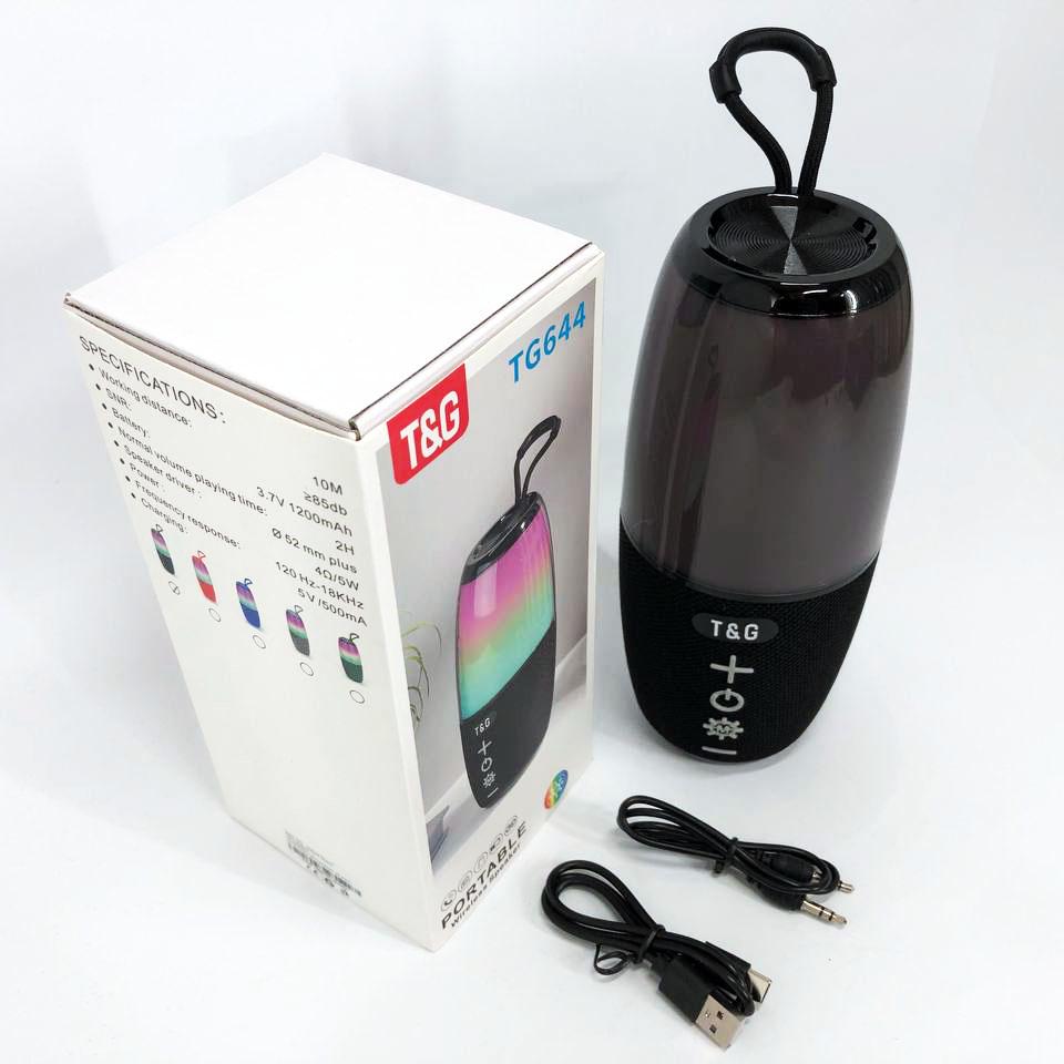 Колонка портативна TG644 5W з RGB підсвічуванням та ремінцем Чорний - фото 7 Колонка портативна TG644 5W з RGB підсвічуванням та ремінцем Чорний - фото 7