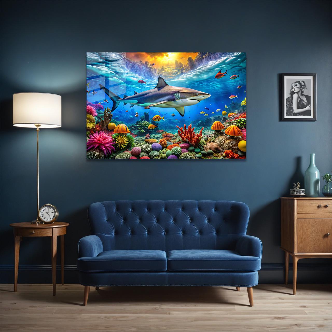 Картина на стекле NovellaPrint Морское королевство 75х50 см (406.2)