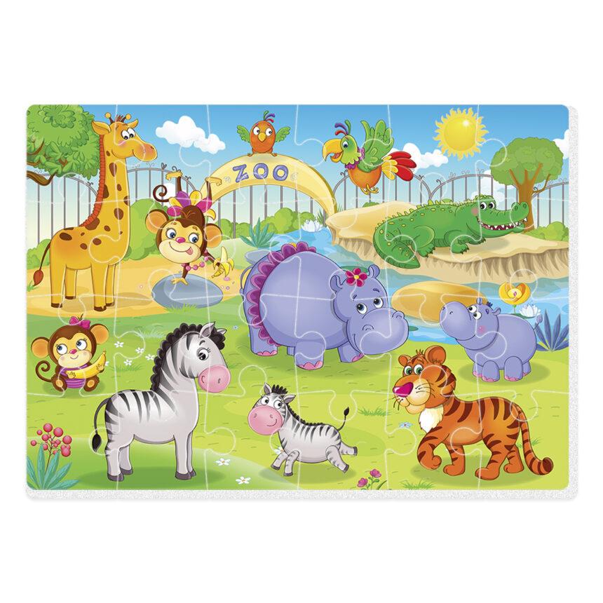 Пазли м'які Vladi Toys А4 Малюк зможе Зоопарк (VT1102-17)