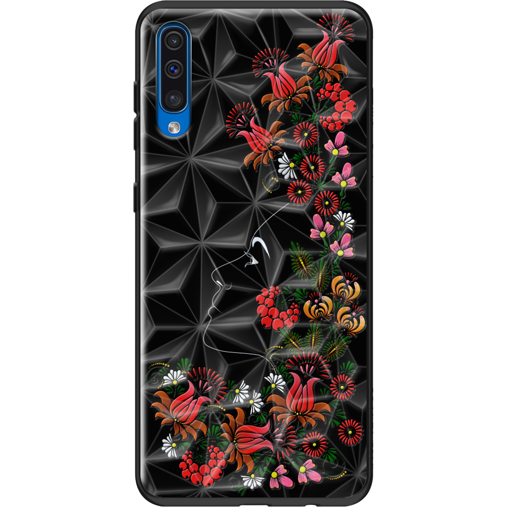 Чехол Boxface Samsung A505 Galaxy A50 3D Ukrainian Muse Черный силикон с призмой (36417-bk64-37862)