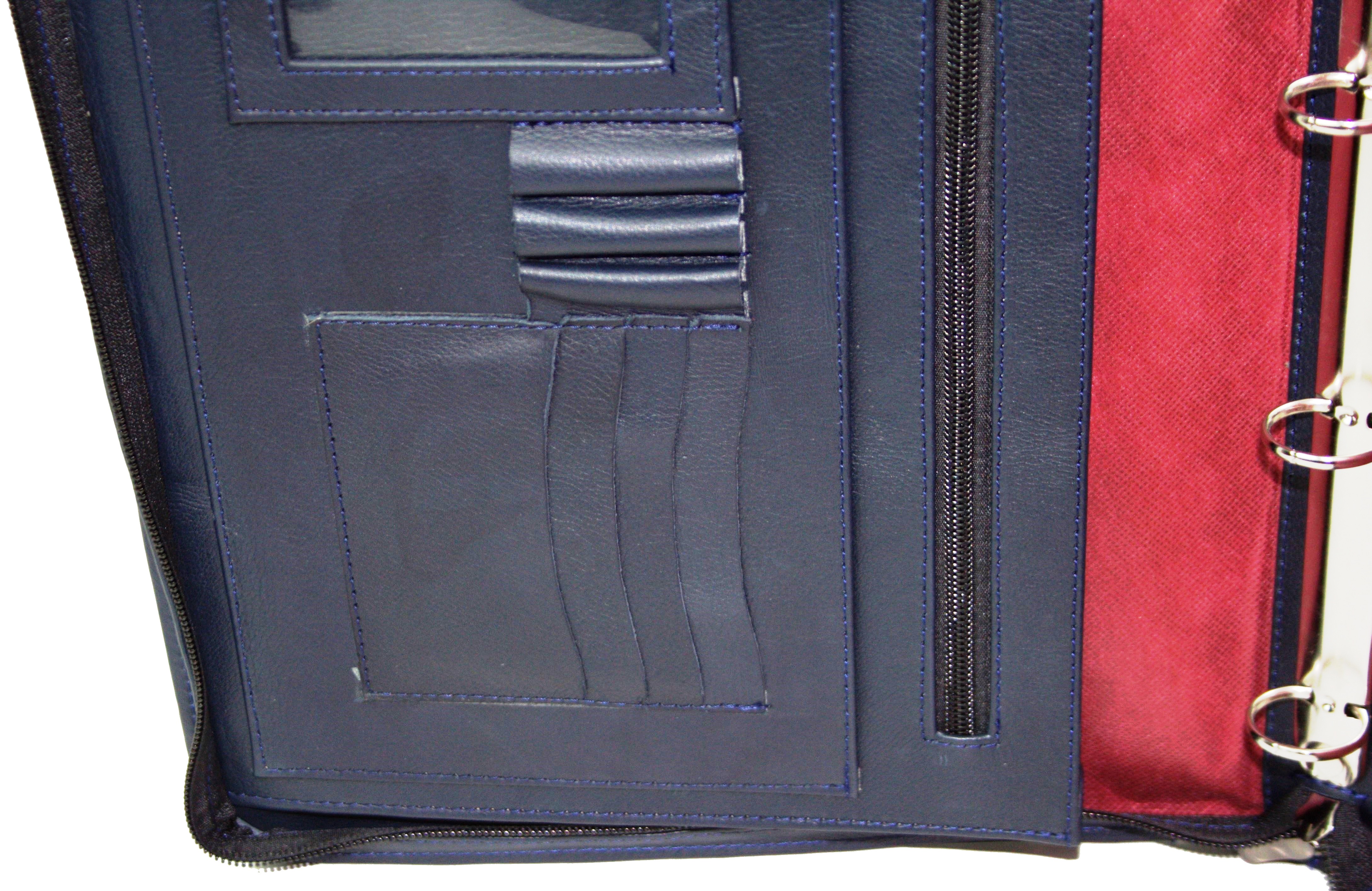 Папка деловая Portfolio для документов кожаная Синий (Port1003 navy) - фото 7 Папка деловая Portfolio для документов кожаная Синий (Port1003 navy) - фото 7