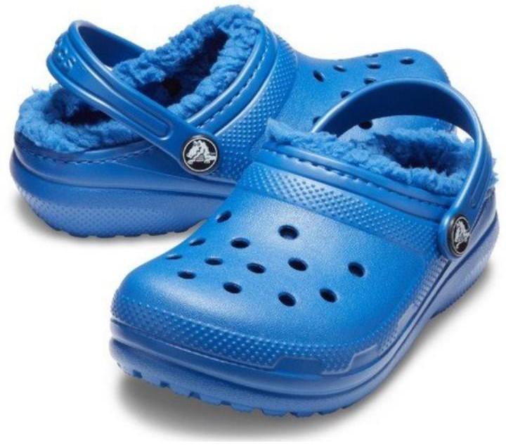 Крокси для хлопчика Crocs Classic Lined Blue р. 27/28 Синій (26193)