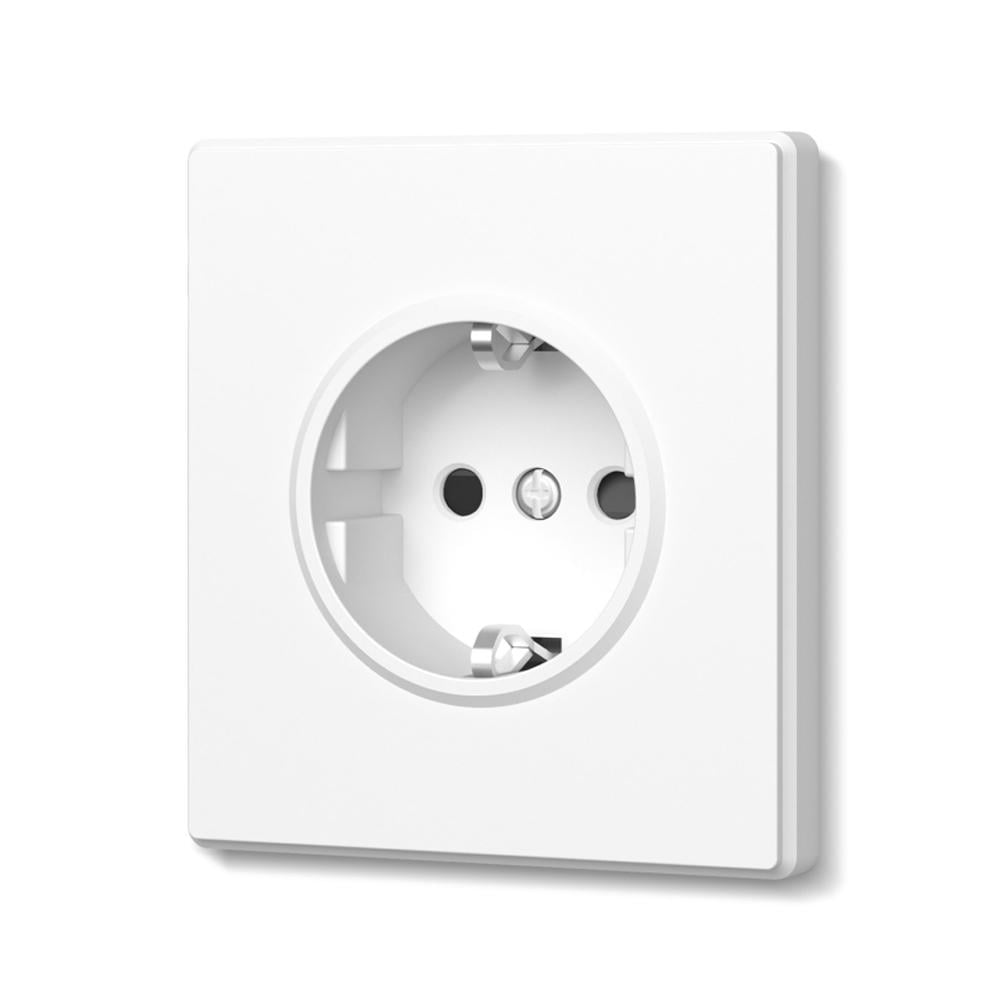 Розетка одинарна Vіdех Nota з заземленням зі шторками Білий матовий (31588052) Розетка одинарна Vіdех Nota з заземленням зі шторками Білий матовий (31588052)