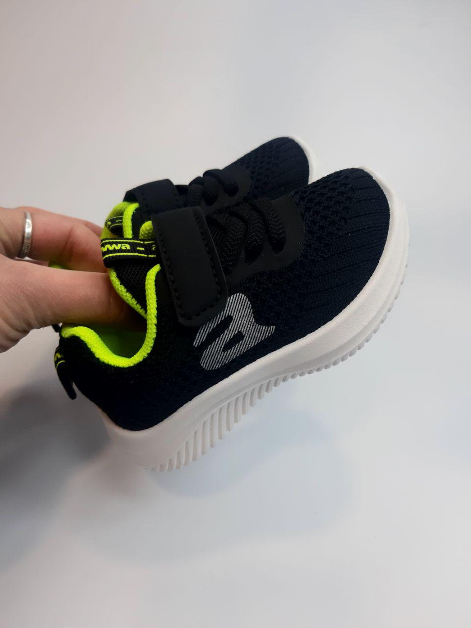 Кроссовки для мальчика Apawwa р. 20 Черный (392 bl-green) - фото 3